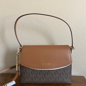 Michael Kors Brown Convertible Shoulder Bag